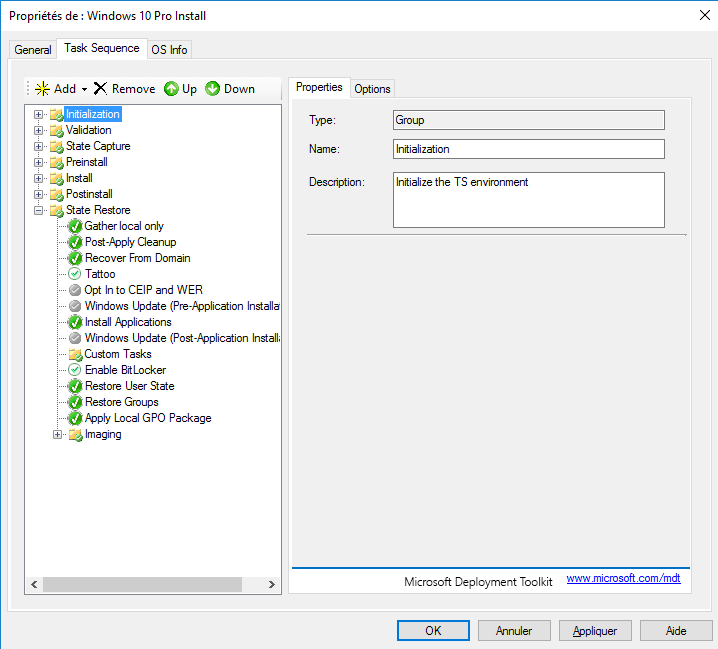 Microsoft deployment Toolkit. DL=MDT. Microsoft deployment Toolkit 2023. Пример настройки MDT task sequence.