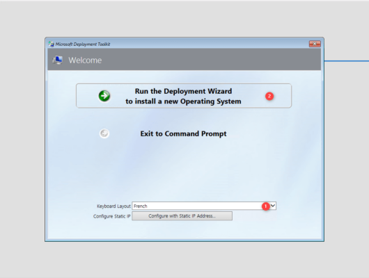 Start deployment wizard