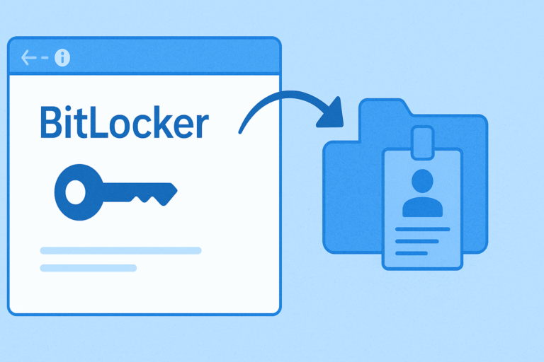 Bitlocker : store recovery password in Active Directory