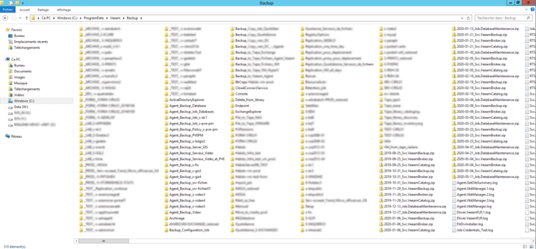 Veeam : changer l’emplacement des logs