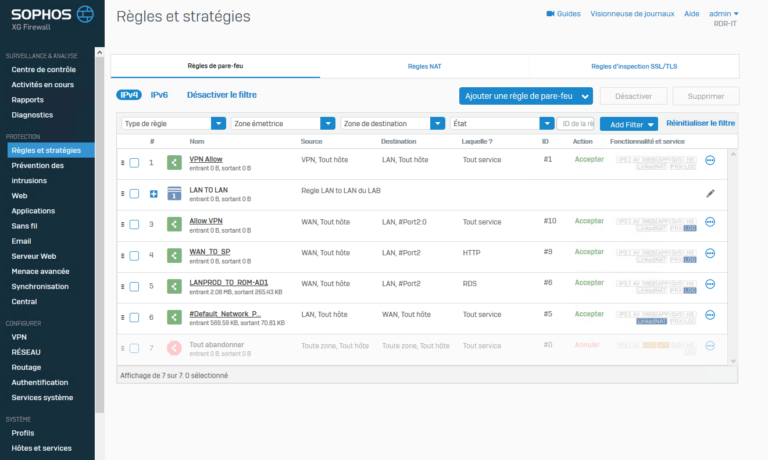 La version 18 XG firewall est disponible