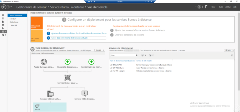 VDI: installation and configuration with Windows Server