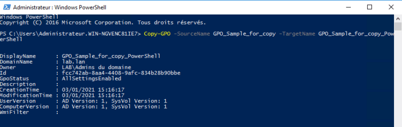 Active Directory: Copy Group Policy - GPO