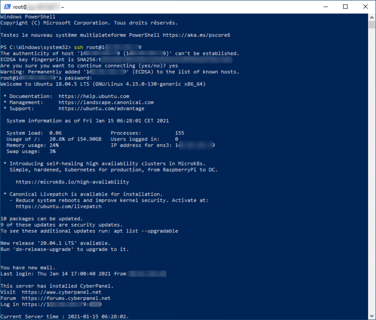 Windows 10 : utiliser le client SSH natif