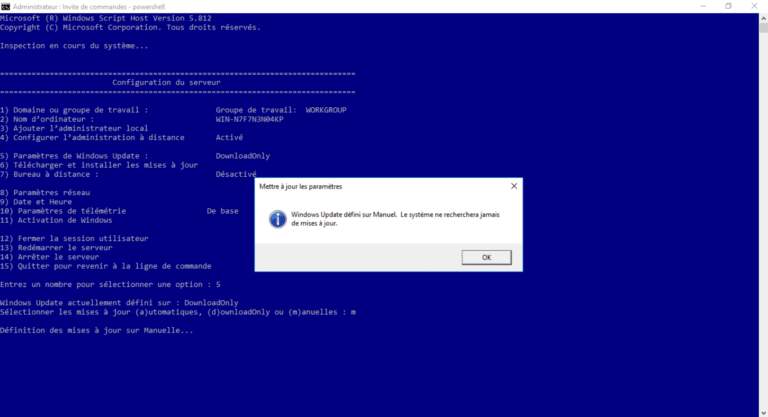 Windows Server 2016/2019 : disable automatic updates
