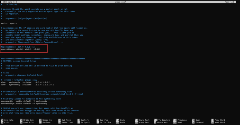 Ubuntu: install and configure the SNMP service