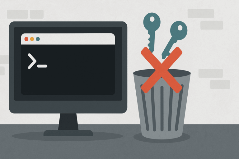 SSH client: delete existing keys