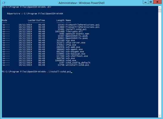 Install OpenSSH Server on Windows