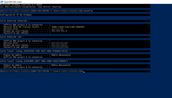 ipconfig on remote server