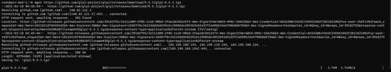 Download GLPI from command line on Linux