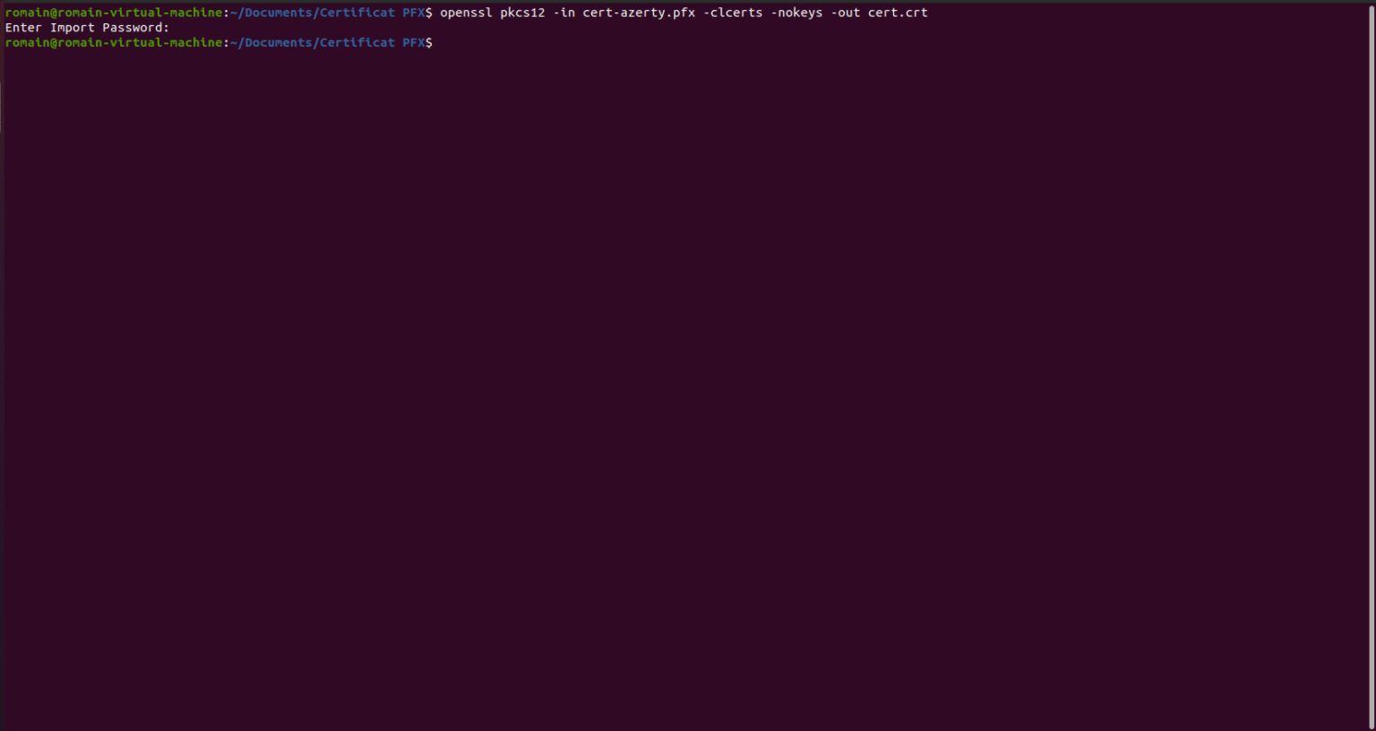 PFX Certificate Extract The Certificate And The Private Key RDR IT