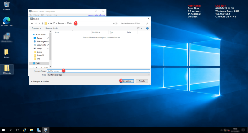 Open Bgi File BgInfo : print system information in the background - RDR-IT