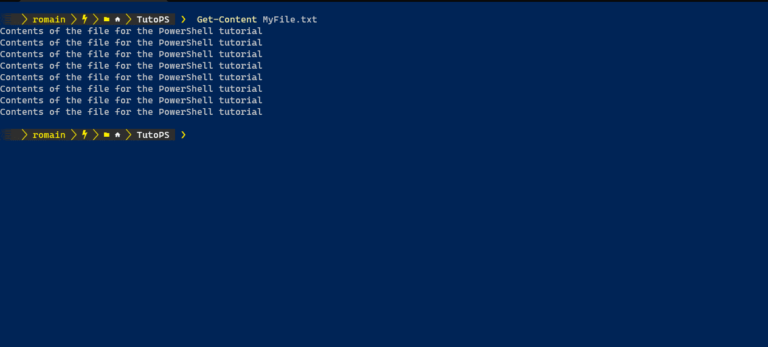 PowerShell: exibe o conteúdo de um arquivo de texto