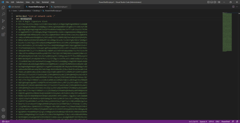 PowerShell: sign scripts