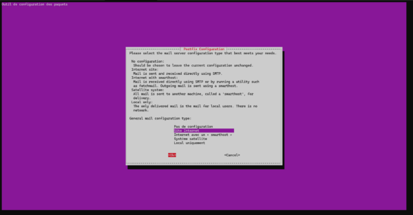 Postfix configuration