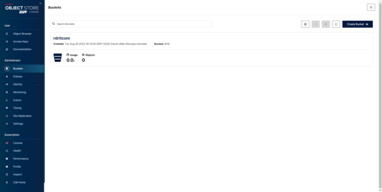 Minio : installer une infrastructure de stockage S3 en local avec Docker