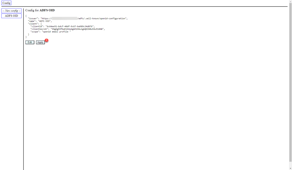 AD FS : configurer un client OpenID