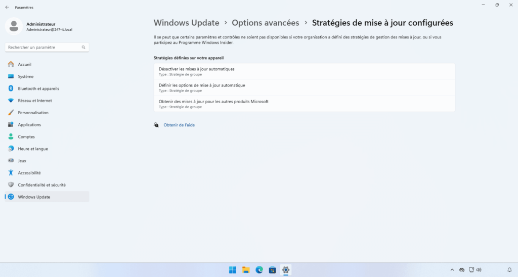 Windows Update : Optimisation de la distribution des mises à jour