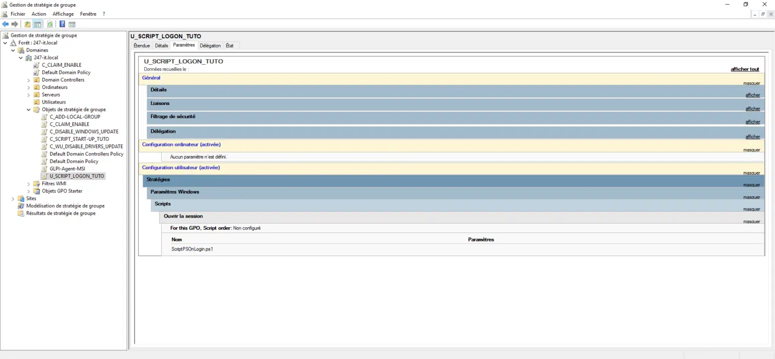 GPO: Run PowerShell script at logon - RDR-IT