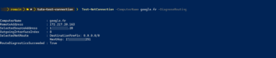 Tester une connexion en PowerShell avec Test-NetConnection