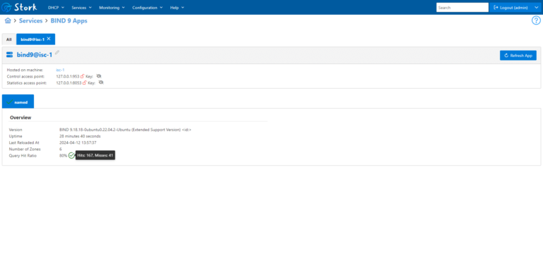 Ajouter Bind9 dans Stork