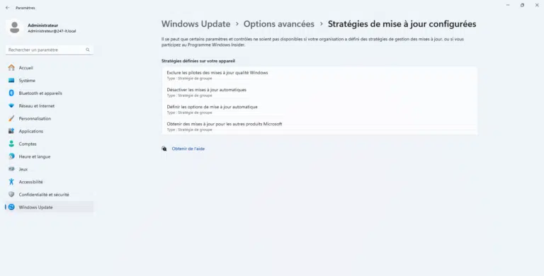 GPO : désactiver l&rsquo;installation des pilotes dans Windows Update