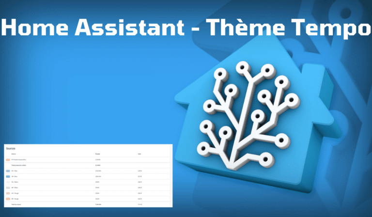 Home Assistant : tableau de bord énergie au couleur Tempo