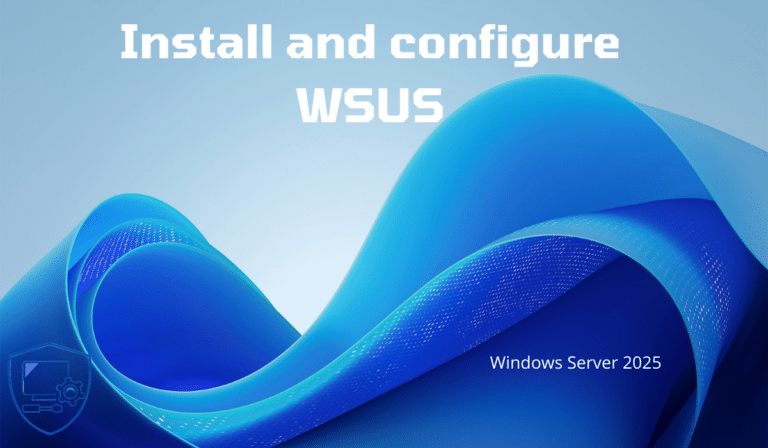Install WSUS role on Windows Server 2025