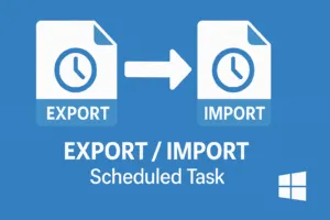 Esporta / Importa un’attività pianificata su Windows