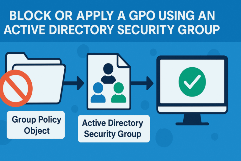 GPO : désactiver l&rsquo;application sur un groupe AD