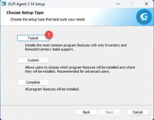 GLPI Agent - Wizard install on Windows