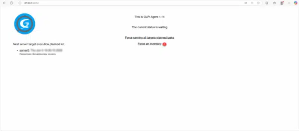 GLPI Agent - Web interface
