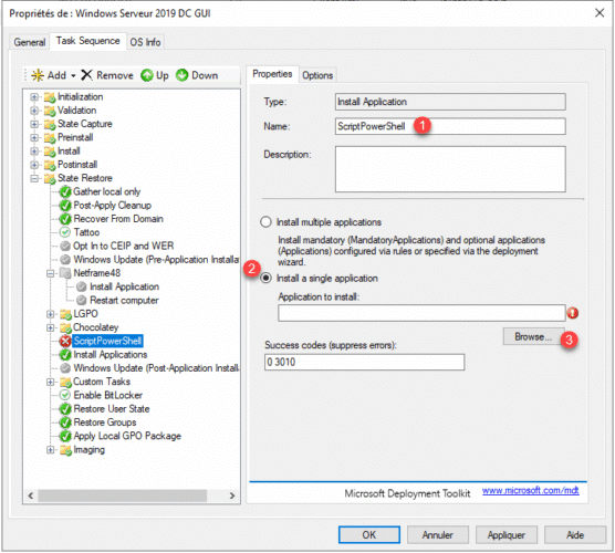 MDT: Run a PowerShell script as an application - RDR-IT