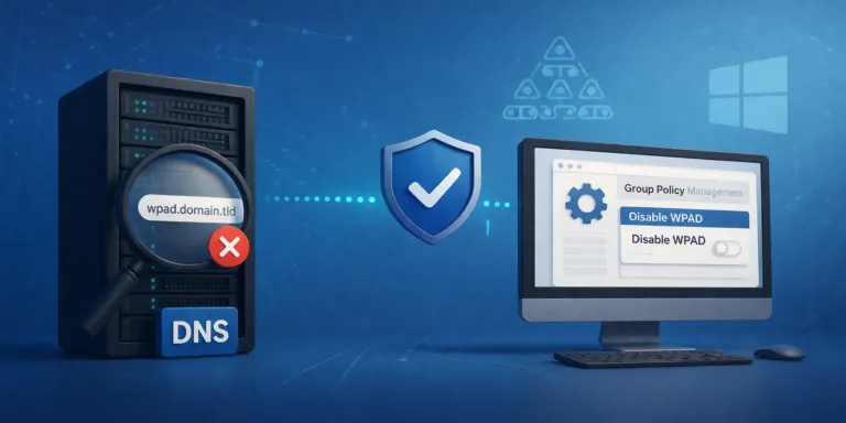 Désactiver WPAD via GPO : sécuriser la détection automatique de proxy sous Windows