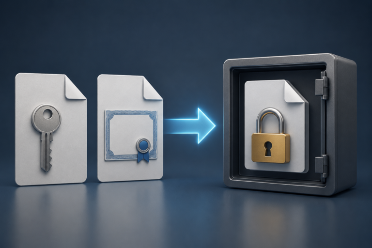 Générer un certificat PFX depuis un certificat key et crt