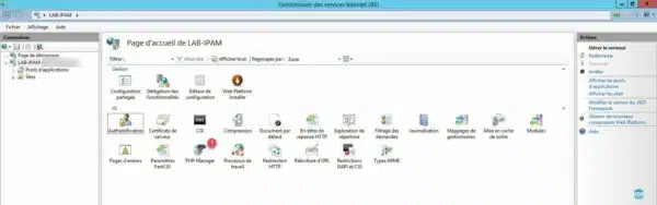 Lancer la console PHP Manager