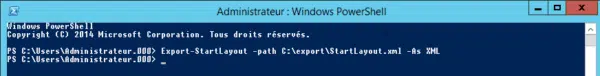 Powershell export-startlayout