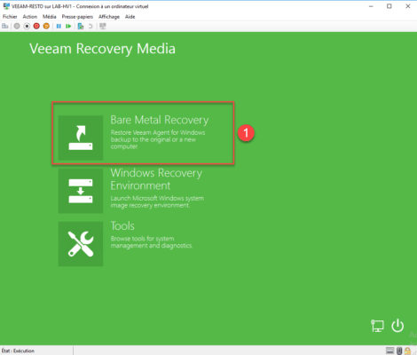 Choix : Bare Metal Recovery