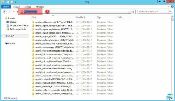 Dossier source du DVD d'installation