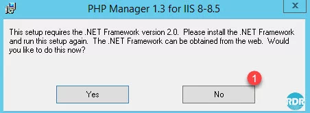 Message d'alerte .NET Framework 2.0