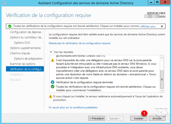 Lancerle DC Promo en cliquant sur Installer