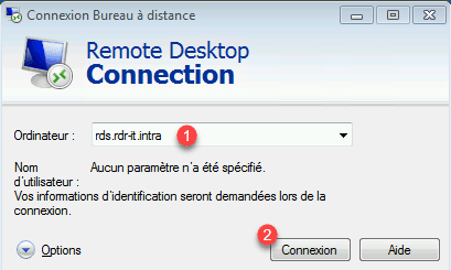 Connexion depuis un client Windows