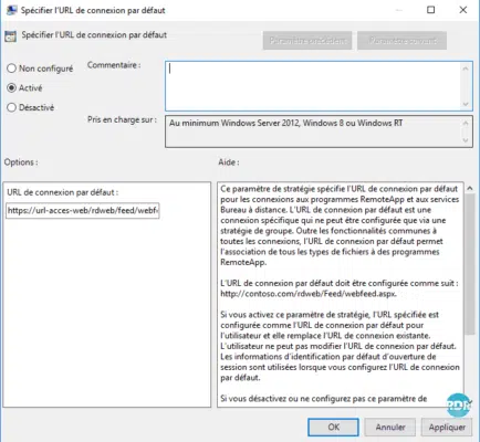 GPO automatisation RemoteApp